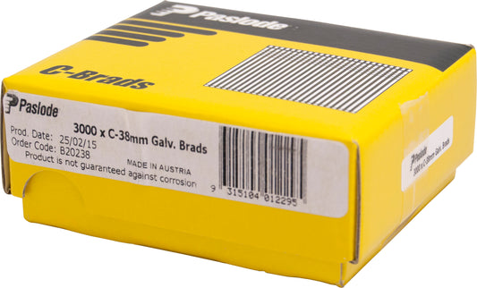 Pneumatic C38 Galv Brads