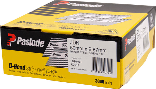 Pneumatic D Head Bright Nails 50mm
