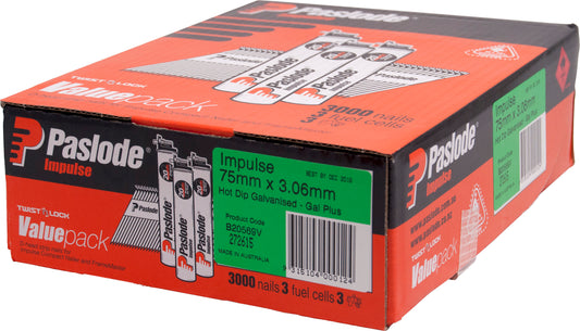 Impulse Galv D Head Nails 75mm