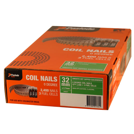 Coil Nails Smooth HDG 32mm Fuel Pack