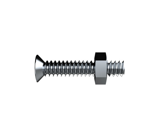 Countersunk Bolt Zinc 1/4 x 50mm