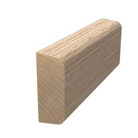 Bullnose Coverstrap 20mm x 8mm Tas Oak