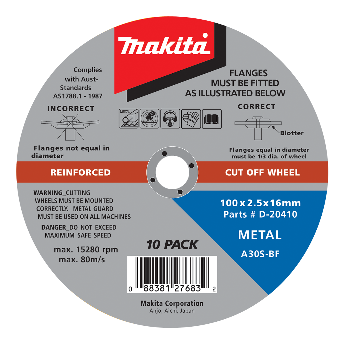 Metal Cut Disc 10pk