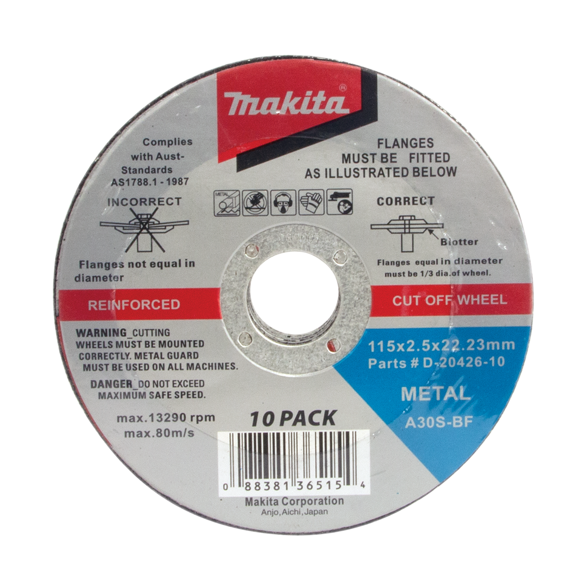 Metal Cut Disc 10pk