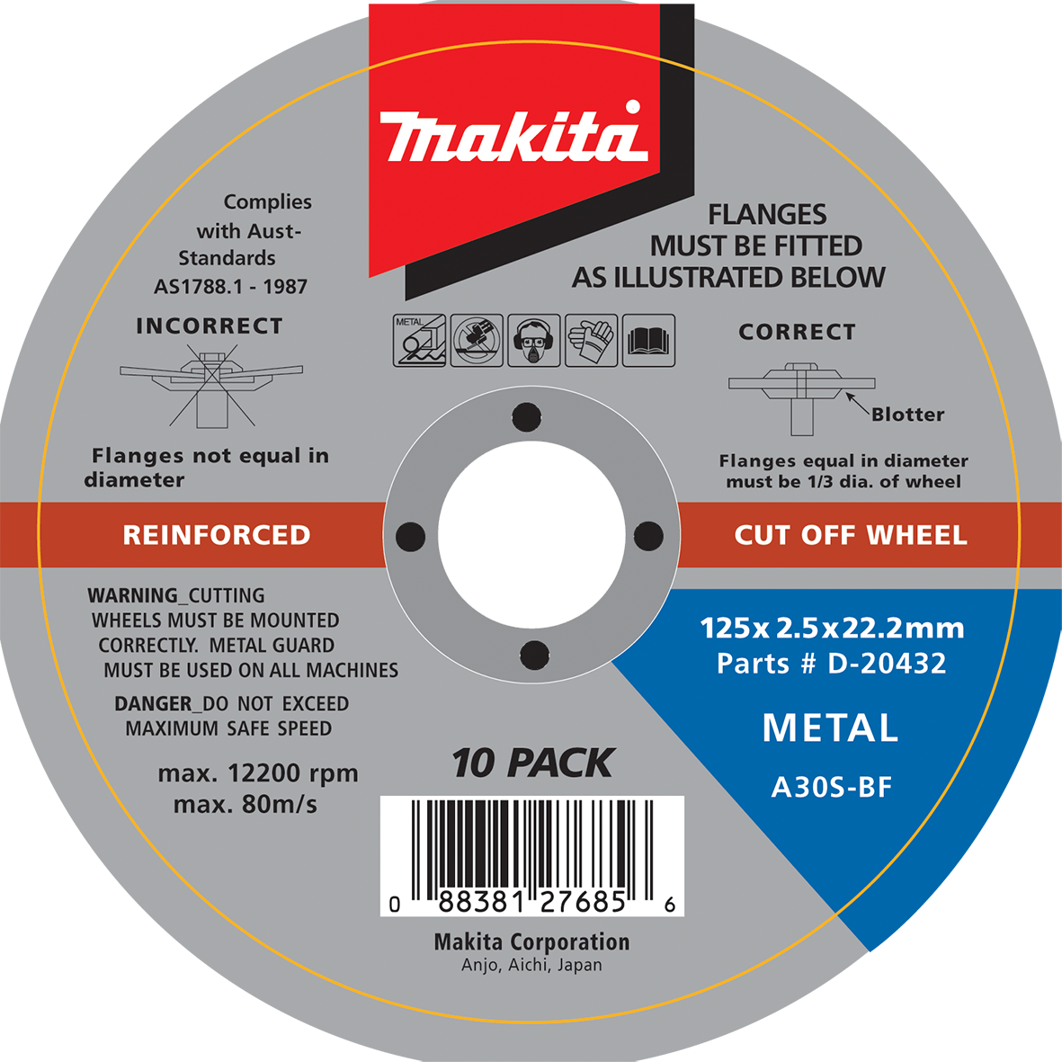 Metal Cut Disc 10pk