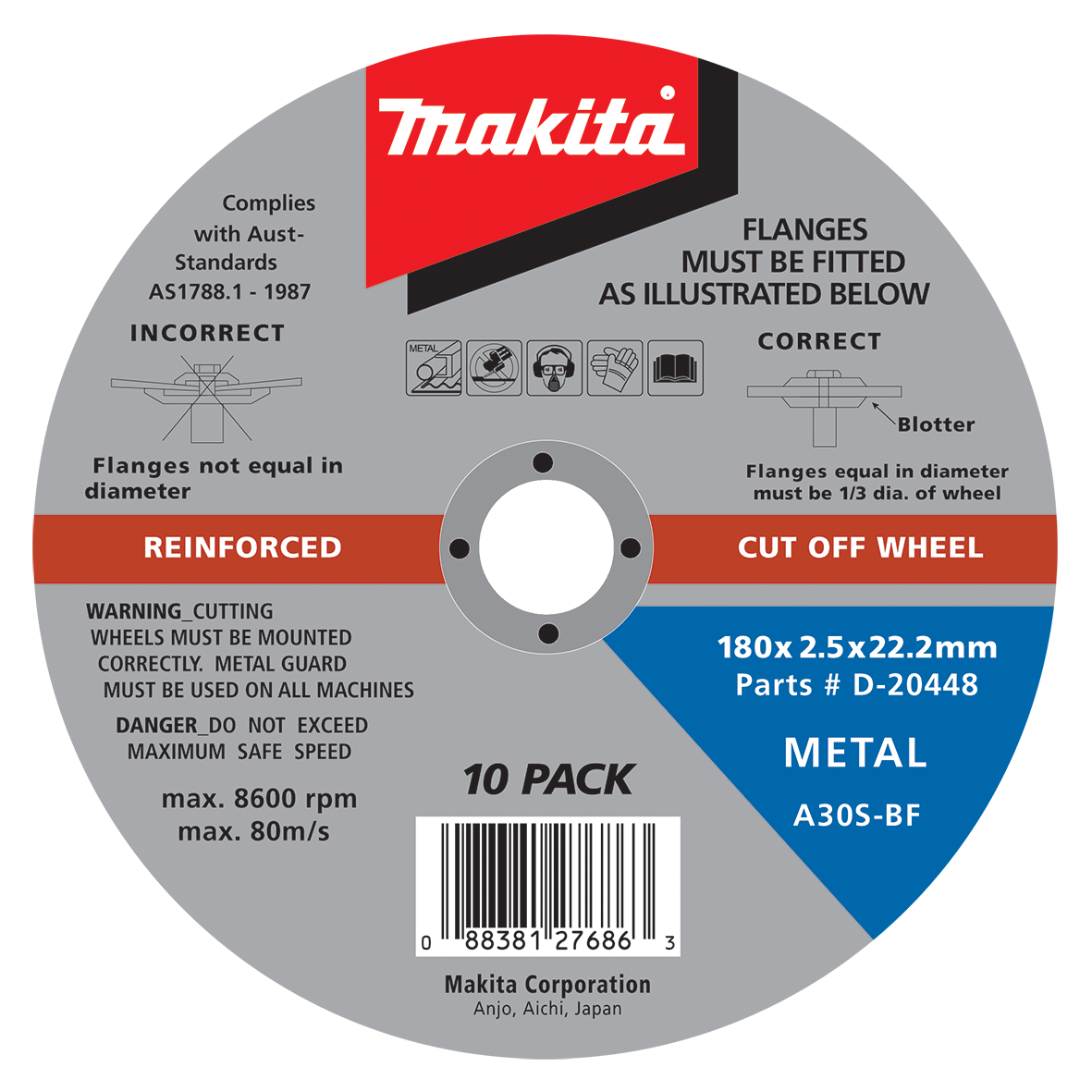Metal Cut Disc 10pk