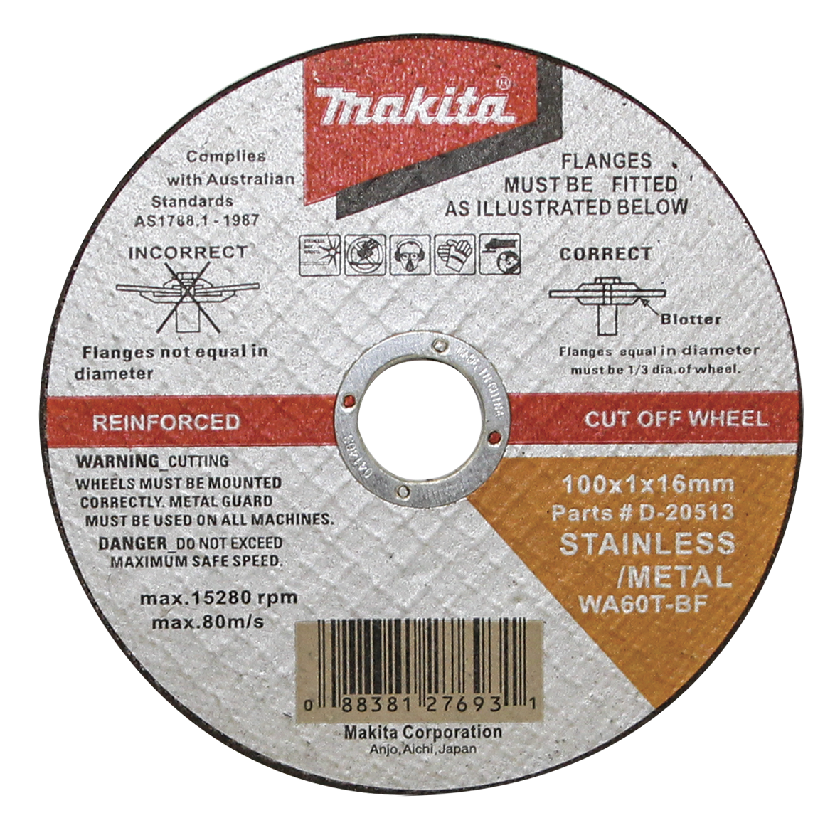Cut Off Wheel Disc 100mm x 16mm