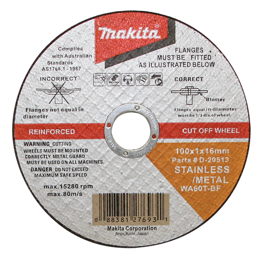Cut Off Wheel Disc 100mm x 16mm