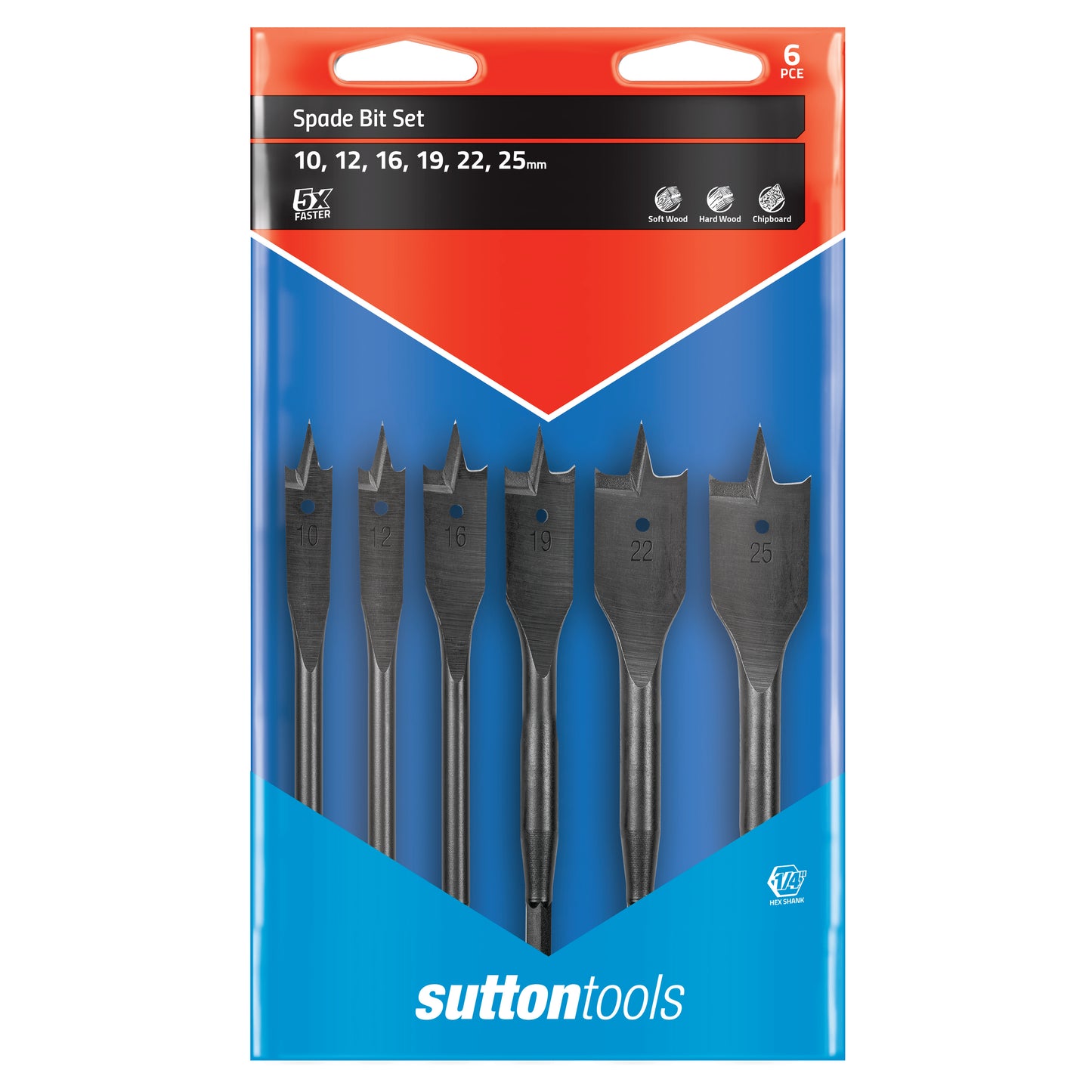 Spade Bit 6pc Set