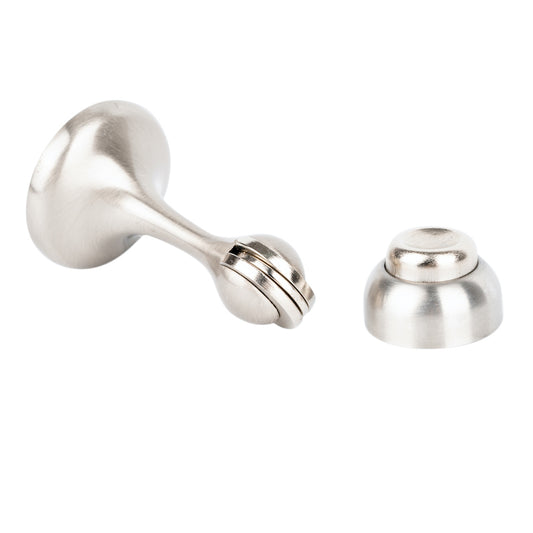 Magnetic Metal Door Stop 75mm Satin Chrome