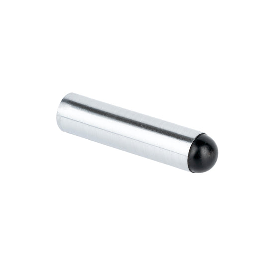 Round Bullet Metal Door Stop 75mm Satin Chrome
