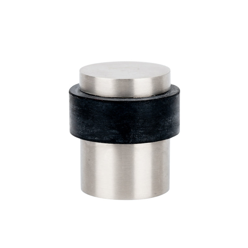 Cylinder Metal Door Stop 35mm Satin Chrome