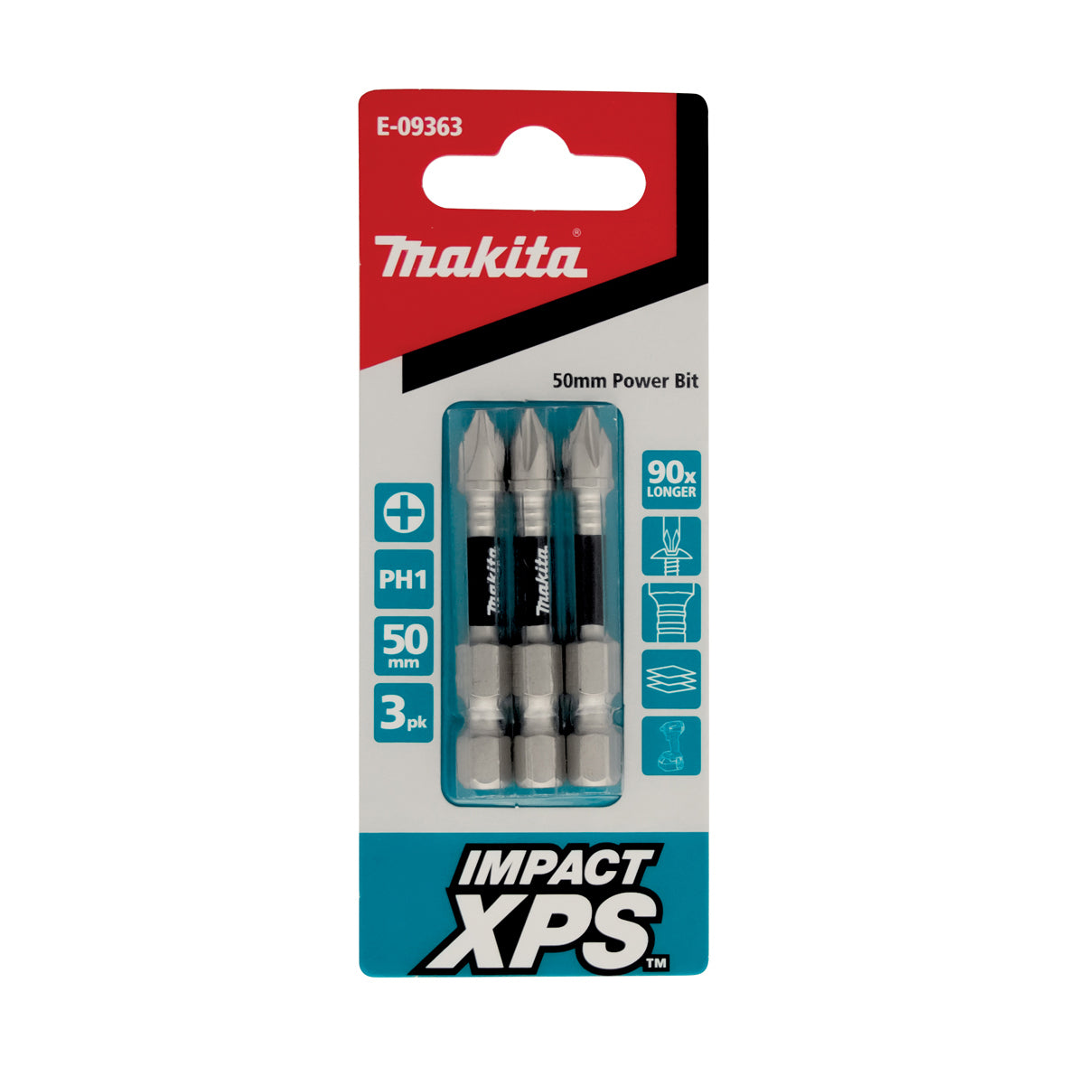 Impact XPS PH1 50mm Power Bit 3pk