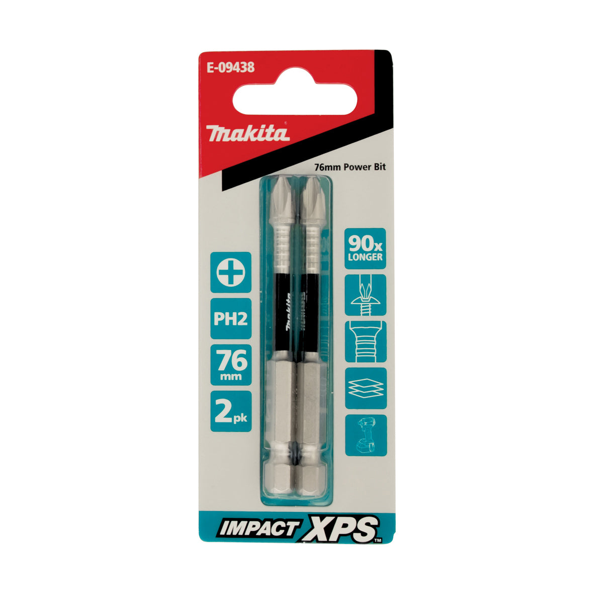Impact XPS PH2 75mm Power Bit 2pk