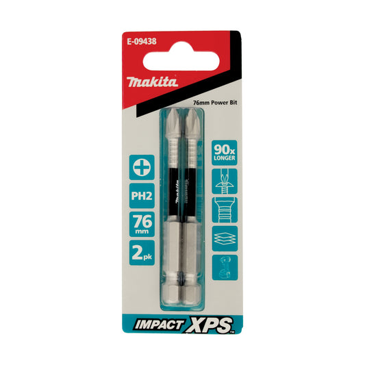 Impact XPS PH2 75mm Power Bit 2pk
