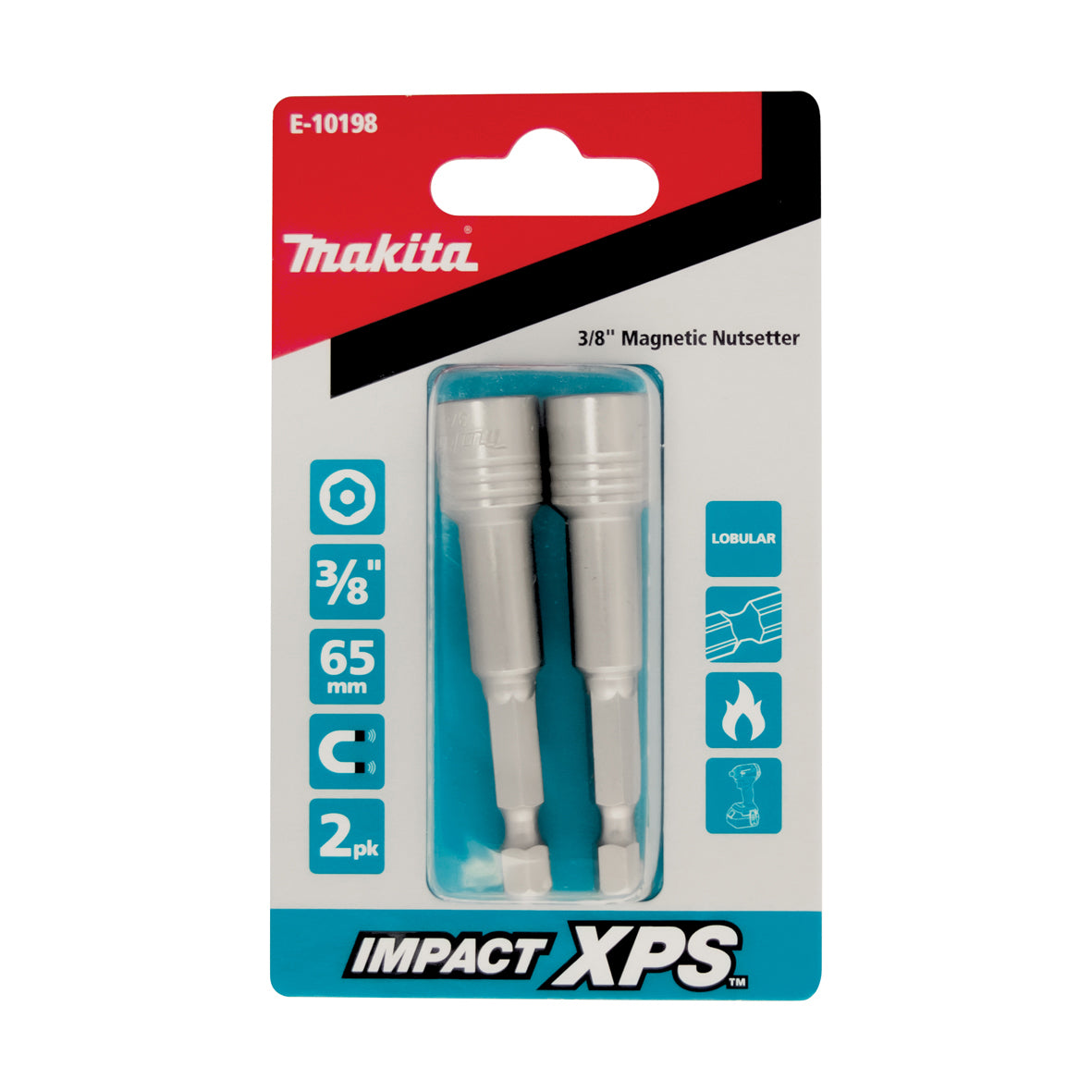 Impact XPS 3/8 x 65mm Mag Nutsetter 2pk