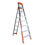 3 in 1 Step Leaning Straight Ladder 2.4m 150KG