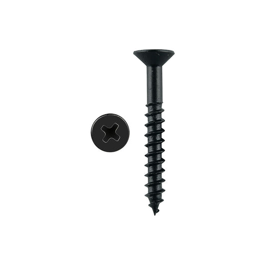 Timber Screw CSK 8g x 30mm Black