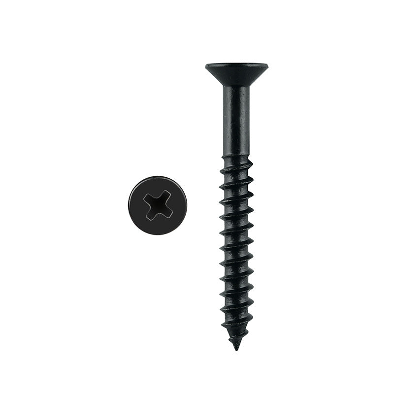 Timber Screw CSK 10g x 40mm Black