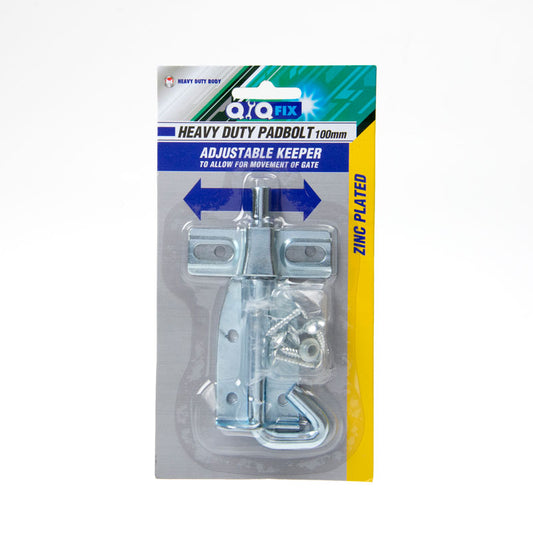 Padbolt Adj Keeper 100x10mm Long Shoot Zinc