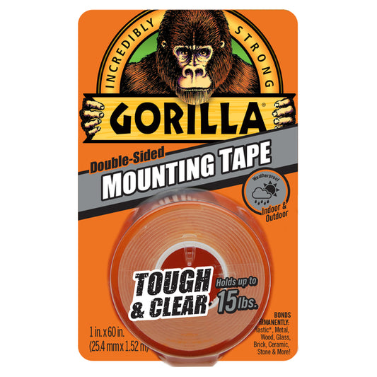 Double-Sided Mounting Tape Clear 1.5m