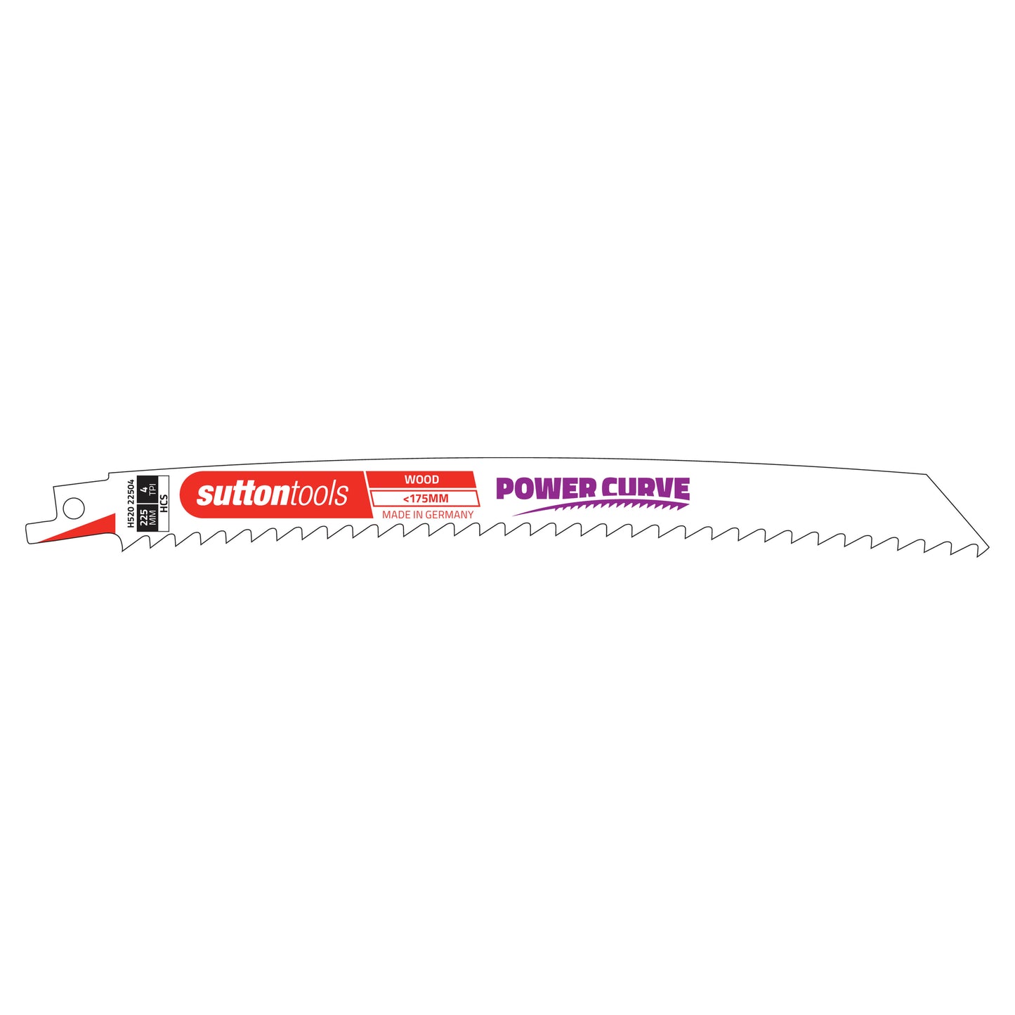 Wood Reciprocating Blades 225mm PowerCurve