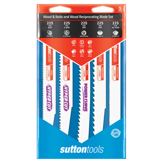 Wood Reciprocating Blade Set 5pk
