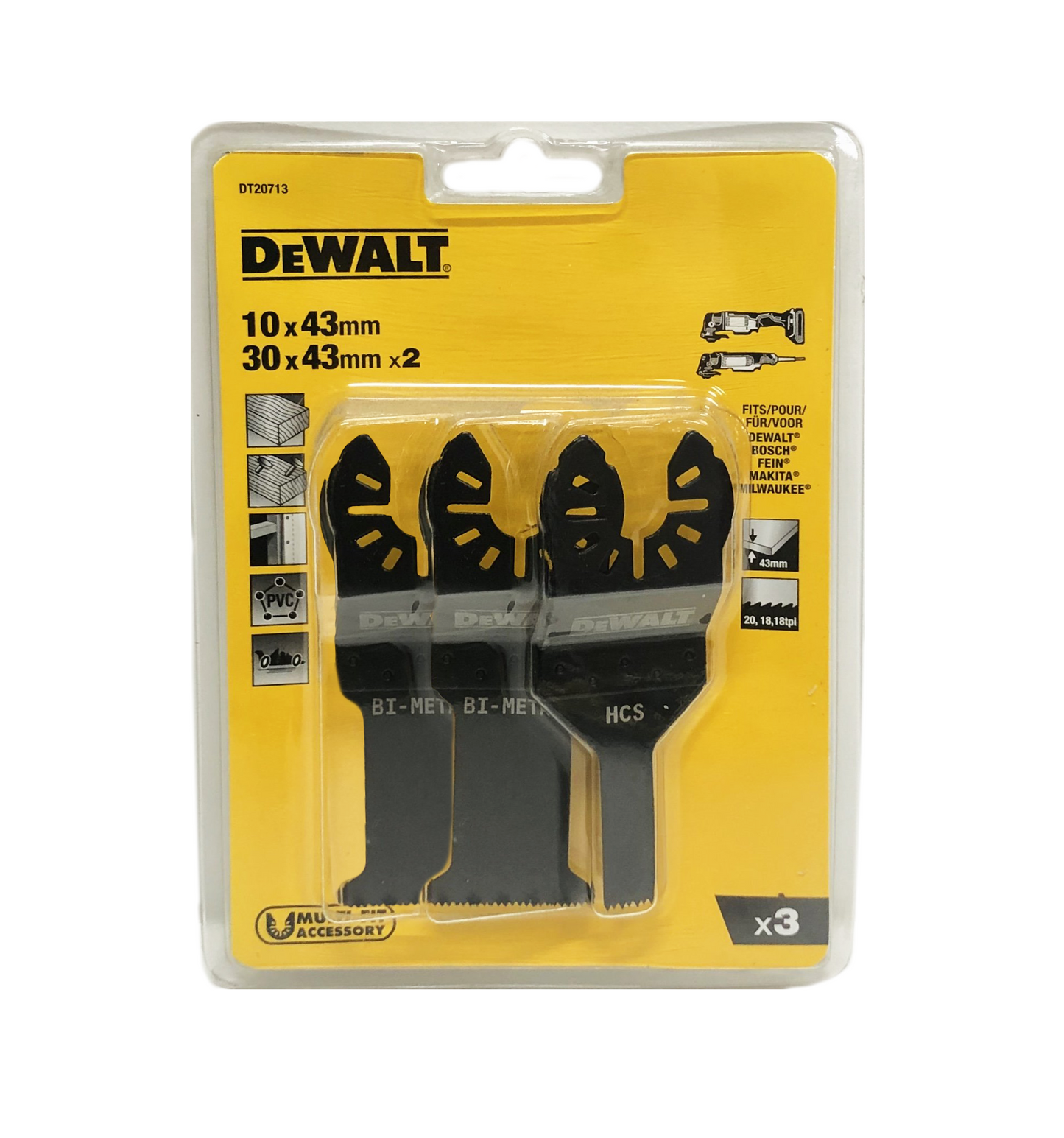 Multi-Tool 3pc Wood Set