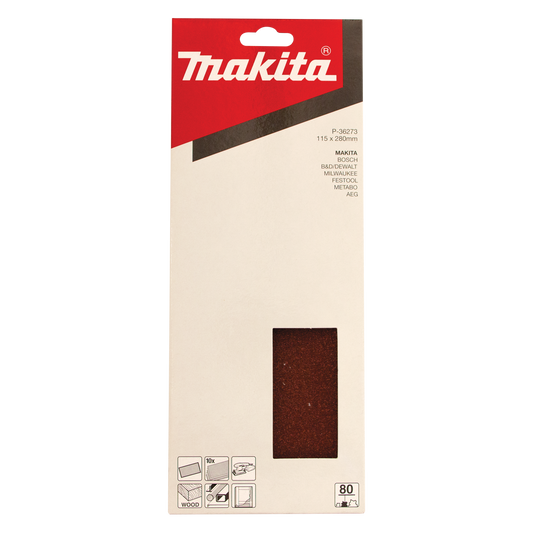 Sanding Sheet 115mm x 280mm #80