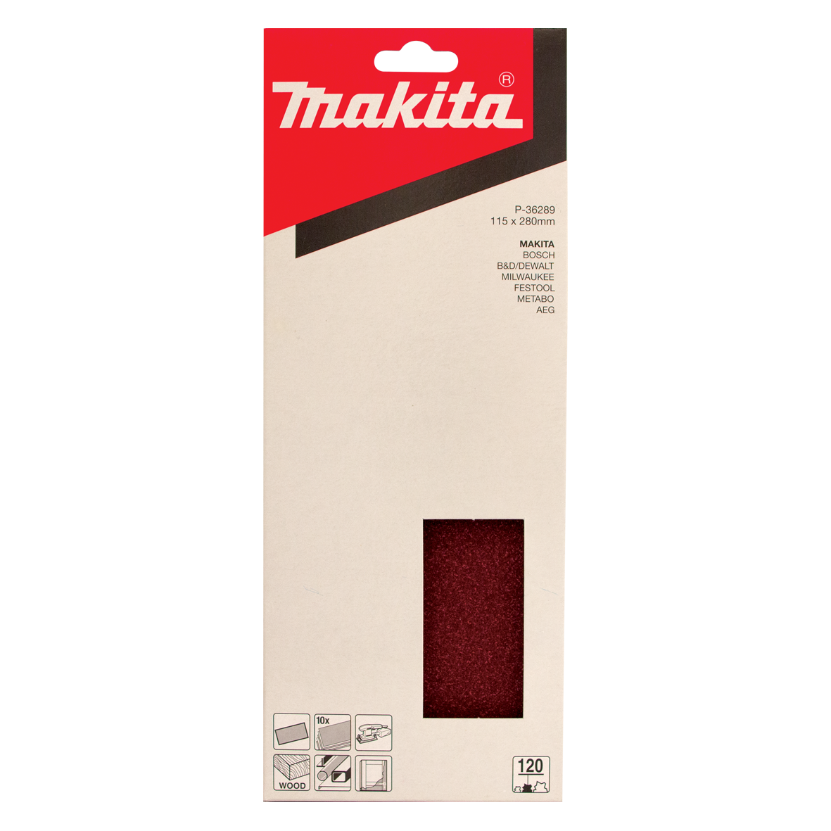 Sanding Sheet 115mm x 280mm #120
