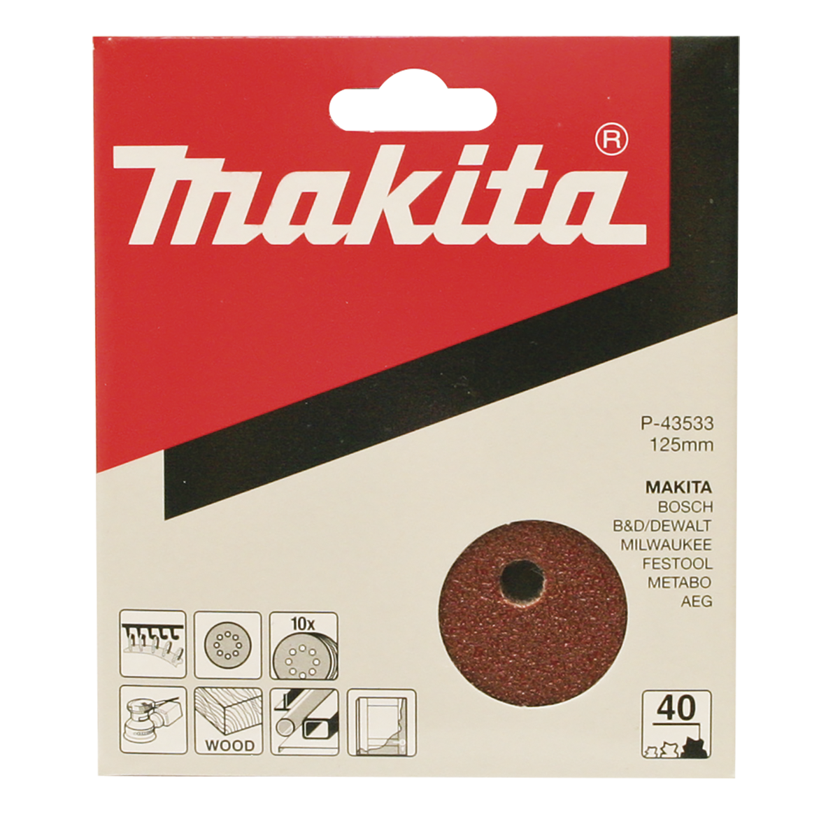 Sanding Disc 125mm #40