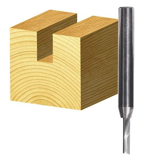 Straight Bit Single Flute 4mm