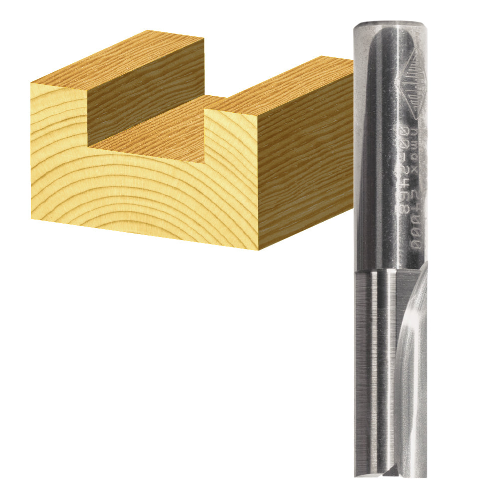 Straight Bit 2FLT 6.35mm 1/4"