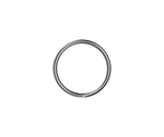 Round Rings 4mm x 30mm Zinc