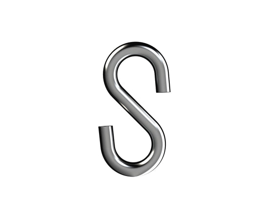 S Hook 6mm x 55mm Zinc