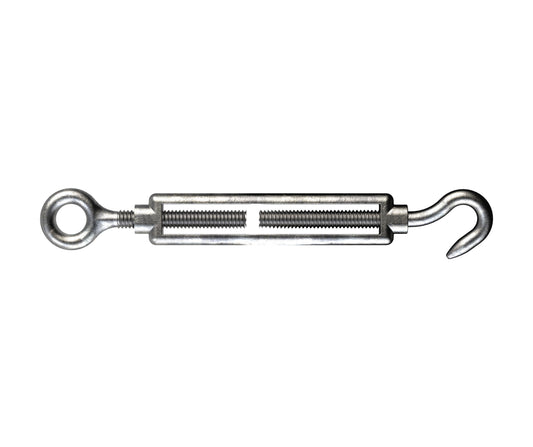 Turnbuckle H&E 6mm x 160mm Galv