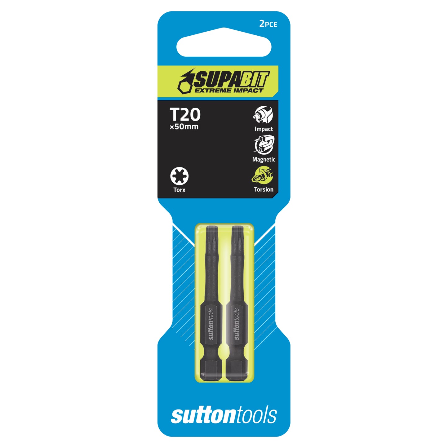 Impact Torx Screwdriver Bits T20 2pk