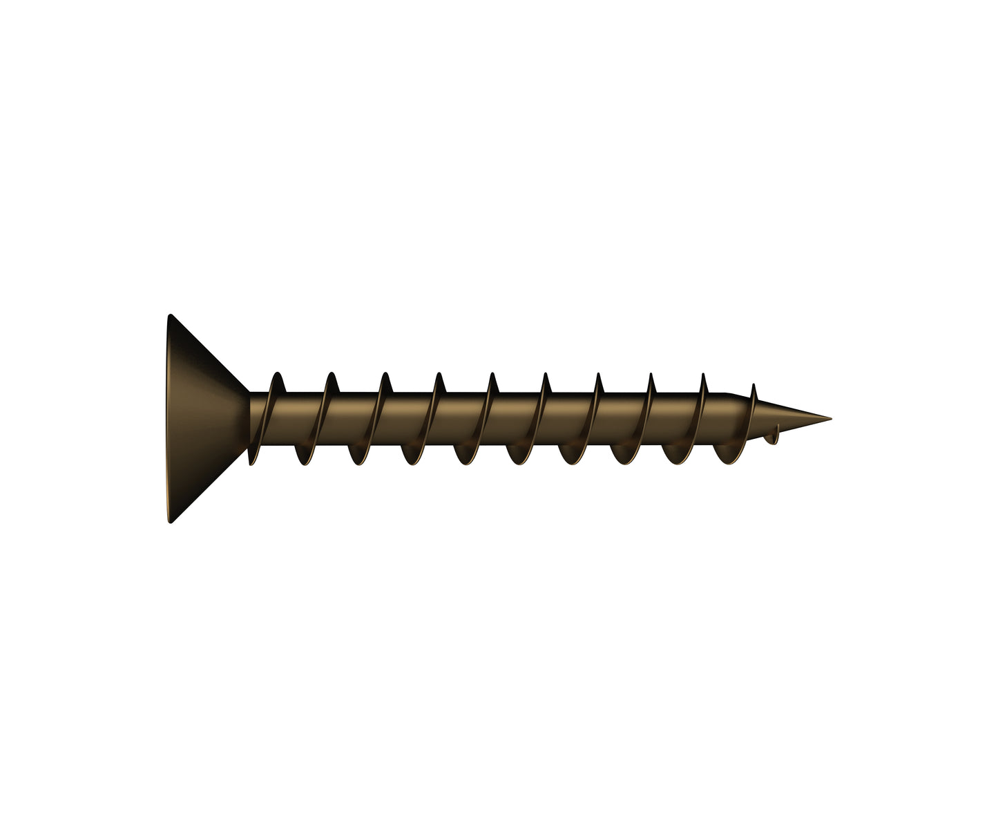 Longthread/Hinge Screw 8g x 38mm Bronze