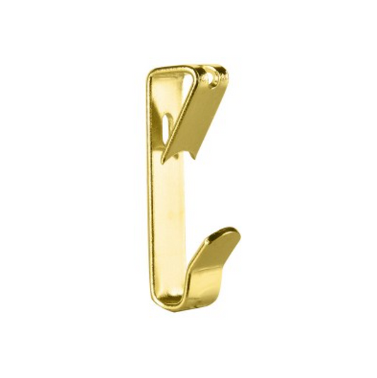 Angle Drive Picture Hook 45mm Brass 2pk