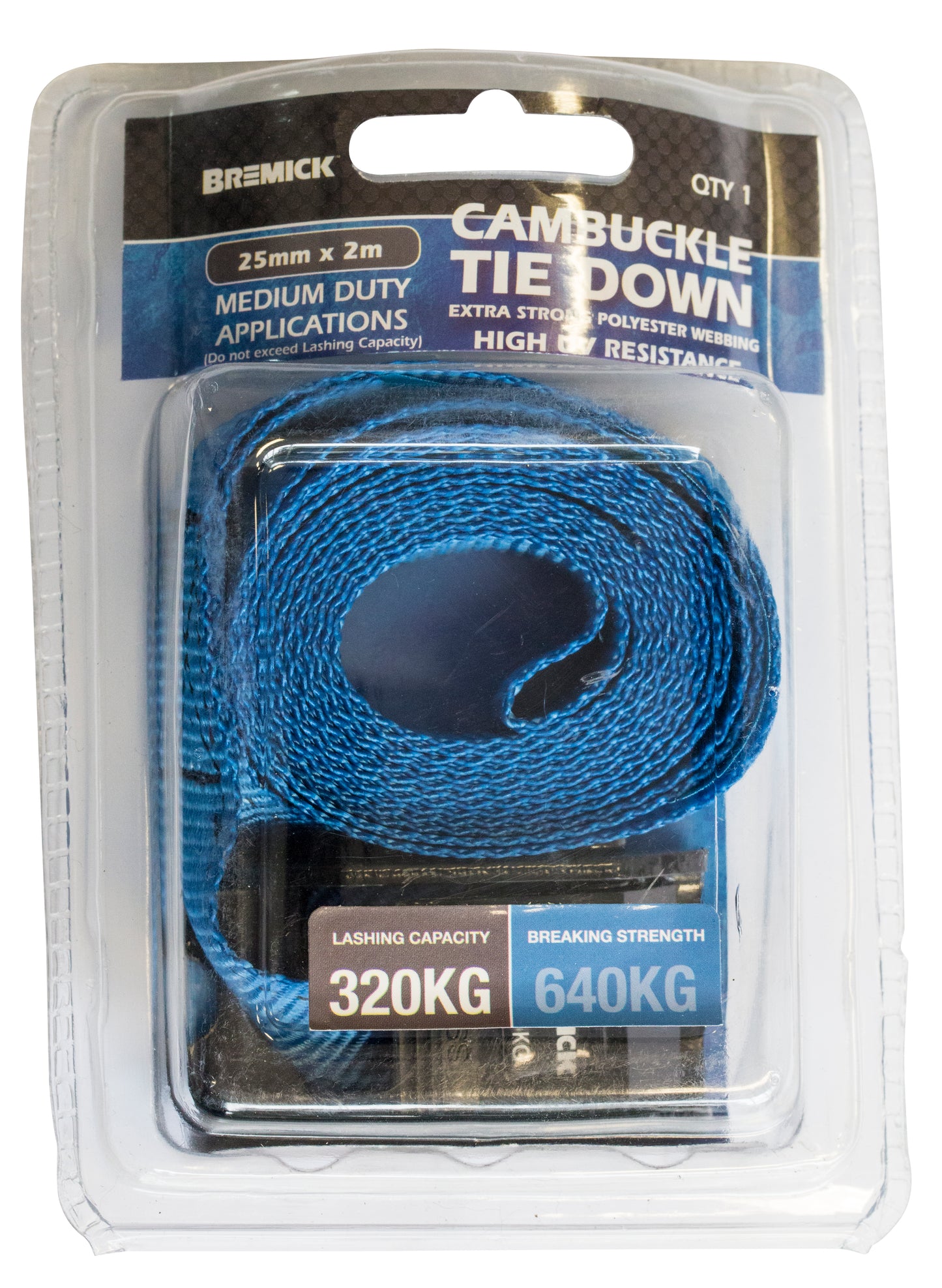 Cambuckle Tie Down 25mm x 2m