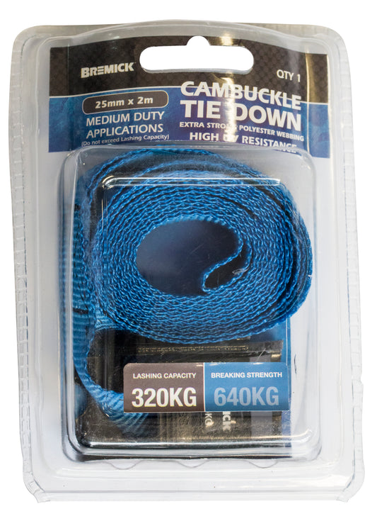 Cambuckle Tie Down 25mm x 2m