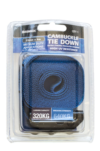Cambuckle Tie Down 25mm x 4m