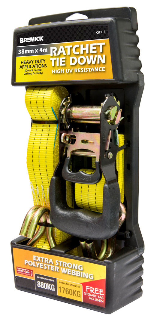 Ratchet Tie Down 38mm x 4m