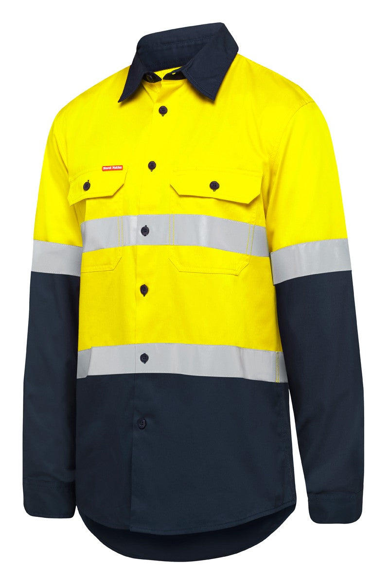 Long Sleeve 2-Tone Taped Vented Shirt
